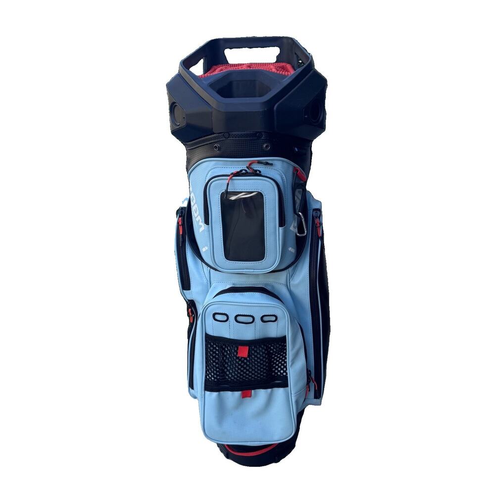 Sun Mountain BOOM 14-Way Cart Bag Bluetooth Speakers Golf Bag w/ Dust Cover EUC